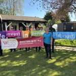 Four Ways celebrating WCS's Investors in People Platinum award