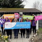 Sycamores celebrating WCS's Investors in People Platinum award