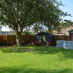 The rear garden at Four Ways