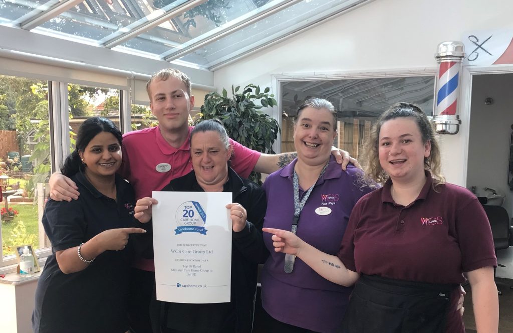 Staff at Four Ways care home