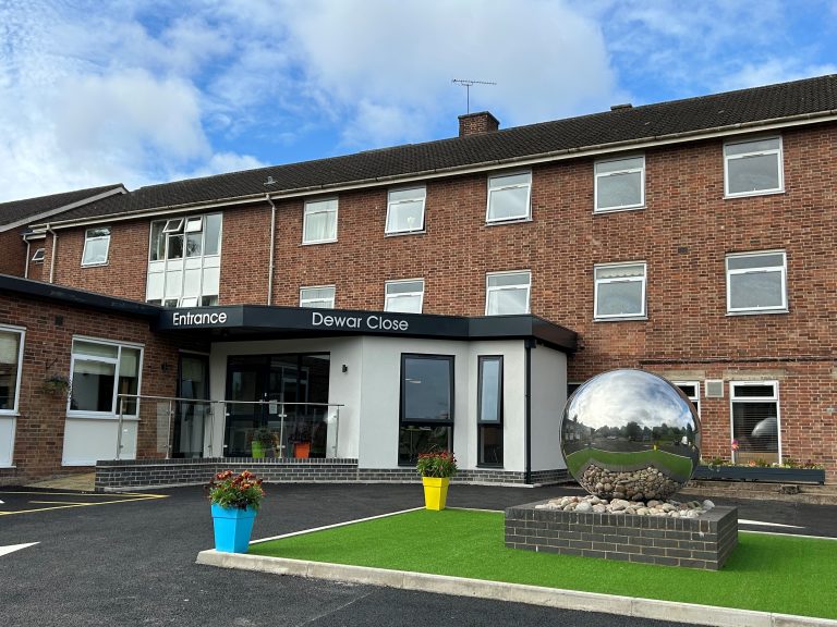 Exterior view of Dewar Close care home